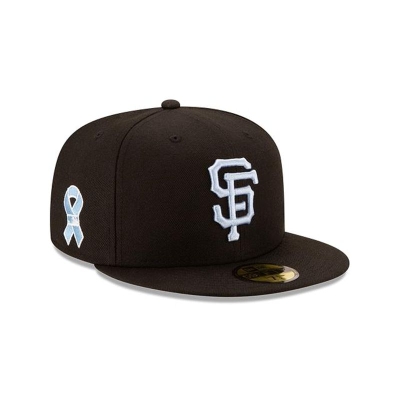 Black San Francisco Giants Hat - New Era MLB Father's Day 59FIFTY Fitted Caps USA7294315